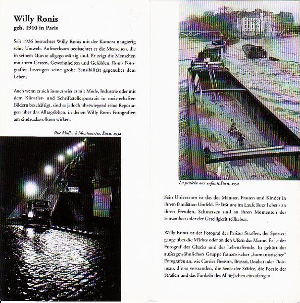 Retrospektive zu Willy Ronis 90. geburtstag 