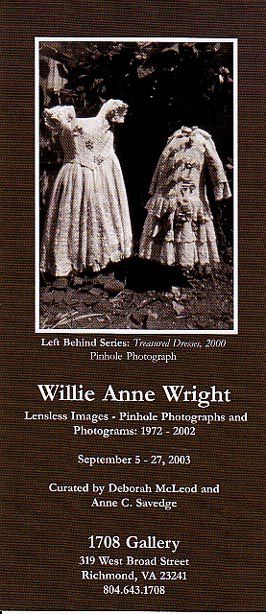 Lensless Images - Pinhole Photographs and Photograms: 1972-2002 