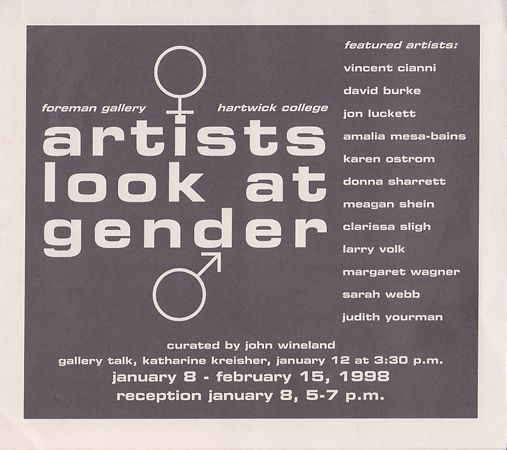 artists look at gender 